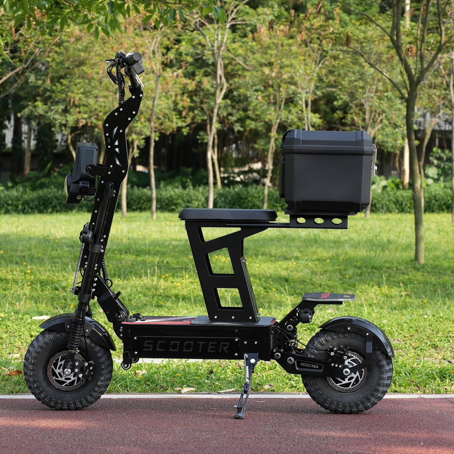 T90 Pro Electric Scooter Adults 10000W Dual Motor, 72V Removable Battery, 14” All Terrain Fat Tires, 65 Miles Range 68 MPH, Foldable Scooter