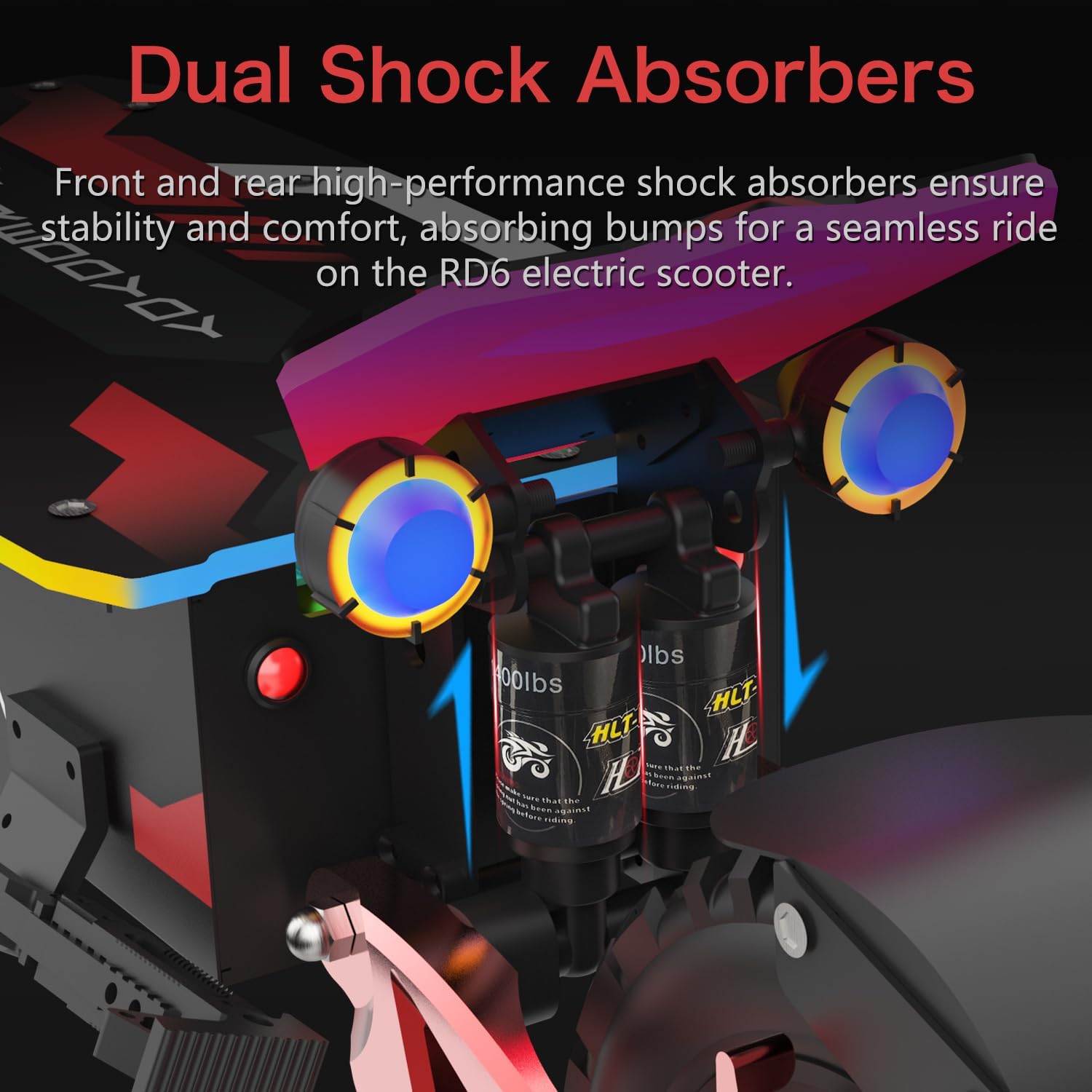 RD6 Pro Electric Off-Road Scooter - 60 MPH & High-Performance 10000W Dual Motor, 13