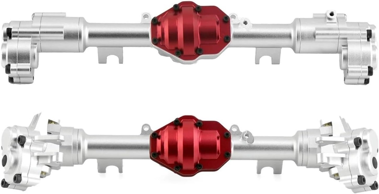 RC Car Parts for YiKong for YK4082 YK4083 for Absima for Yucatan CR1.8 Metal Front and Rear Portal Axle Housing Gear Cover 1/8 RC Crawler Modified Parts(1Set)
