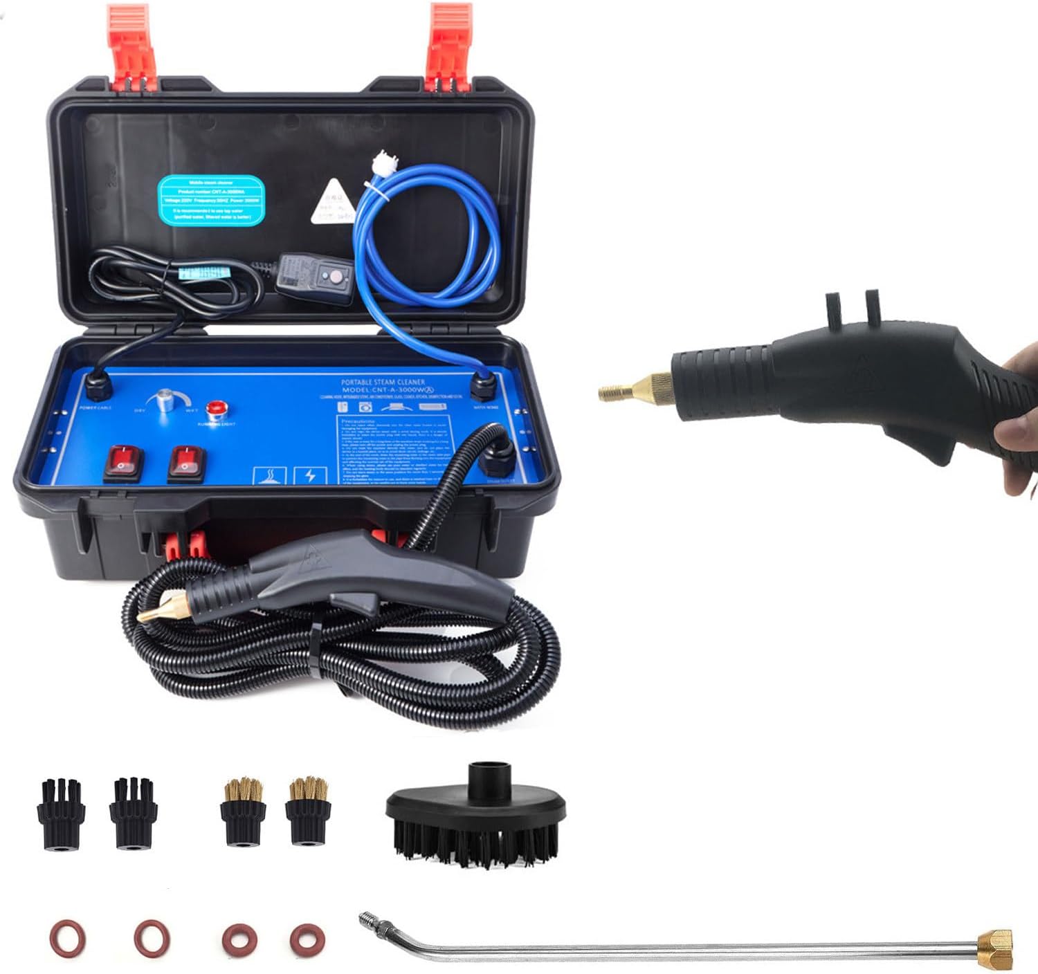 Handheld Steam Cleaner 1700W/3000W High Pressure Steam Cleaners High Temperature Handheld Steamers with Controlle,220V-3000W