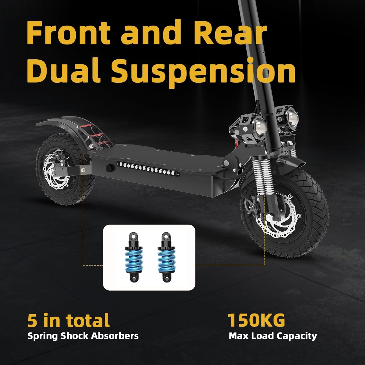 X700 Electric Scooter Adults, 60V 3200W Dual Motor, 45 MPH Max Speed, 50 Miles Long Range, 10” All-Terrain Tires, 300 Lbs Max Load, Foldable Scooter Electric for Adults