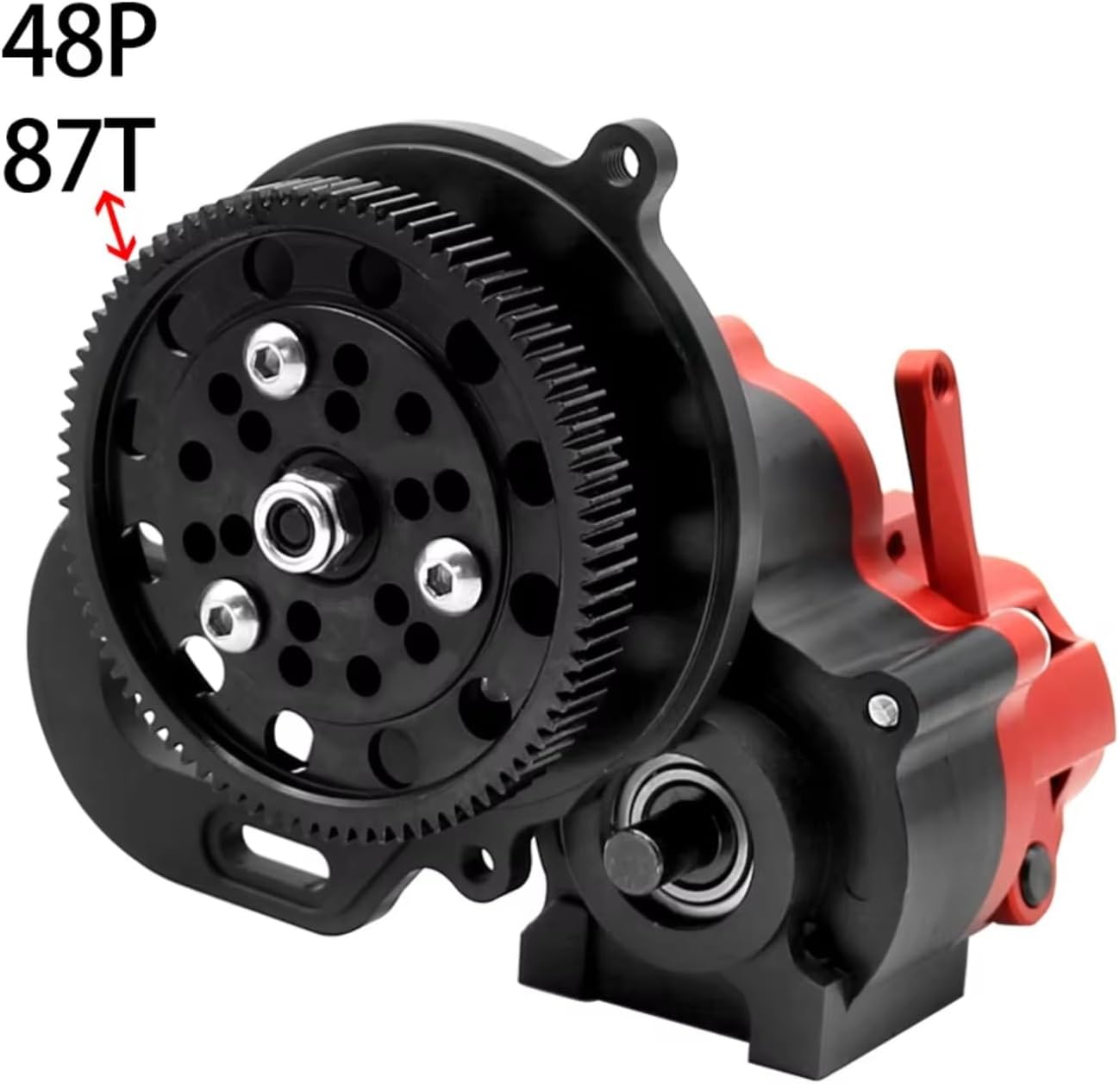 RC Gearboxes For SCX10 II 90046 For Wraith 1/10 Metal Gearbox Transmission Box With Motor Gear RC For Rock Crawler Car Upgrade Parts
