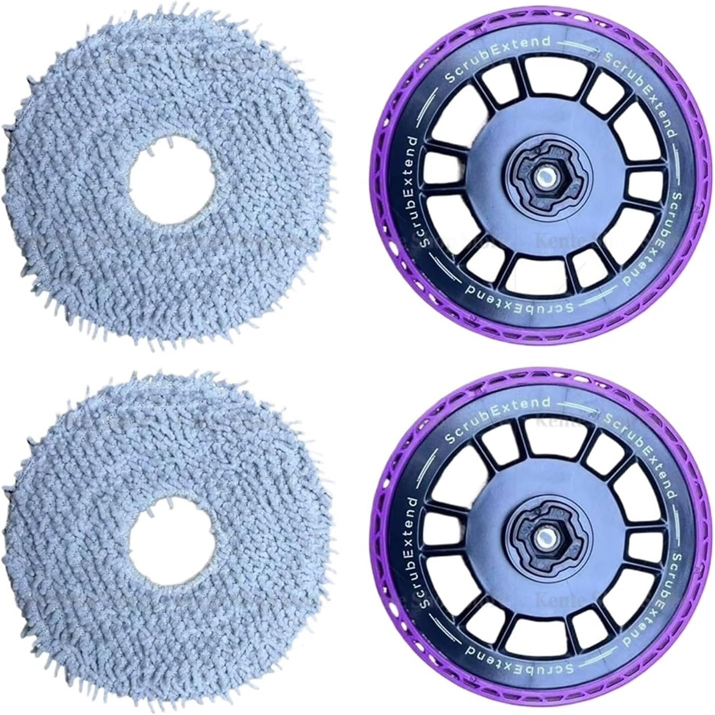 AGFJNVH Mop Holder, Compatible for Eureka J15 Pro Ultra, Robot Vacuum Replacement Parts(2 Holder and 2 Pad)