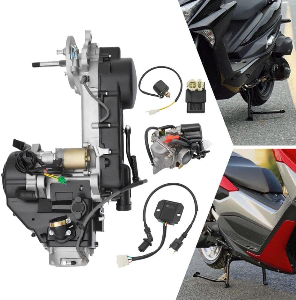 GY6 150cc CVT Engine Motor 8 Gears Cylinder Long Case Scooter Engine Motor Compatible With Automotive Motorcycle Parts