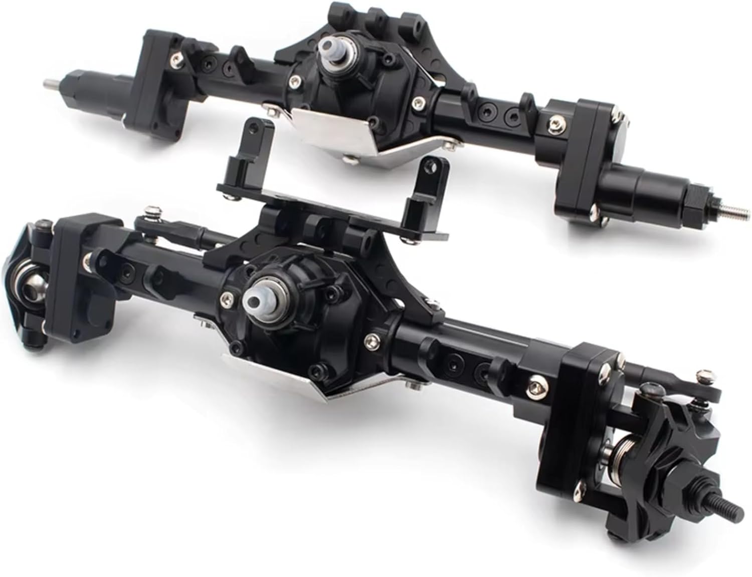 Rc Crawlers Axles For Axial For SCX10 1/10 Metal Axle Widened And Raised Applied DIY Modified Parts RC Remote Control Car Model Accessory Reapir(1set)