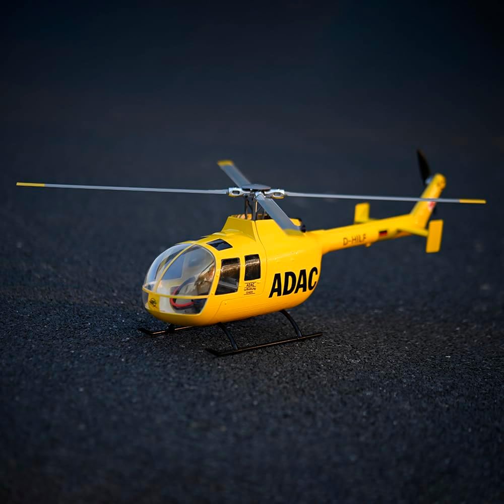 RTF 470 Class FLYWING BO105 RC Helicopter Model GPS 4 Blades Rotor Head One Click Return Brushless Motor RTR I6S Radio Battery Hobby Grade Model