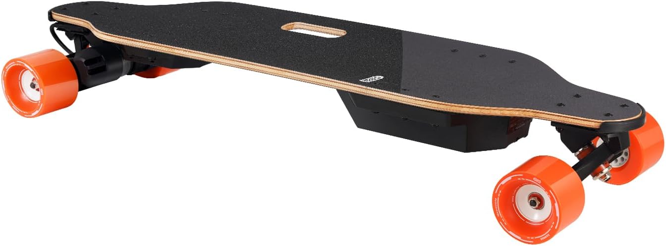 MEEPO V5 Go Electric Skateboard with Remote, 1500 * 2 Powerful Belt Motors, 26MPH Stable Top Speed，UP to 20Mlies Range, Next-Generation Performance of Electric Cruiser, for Teens and Adults