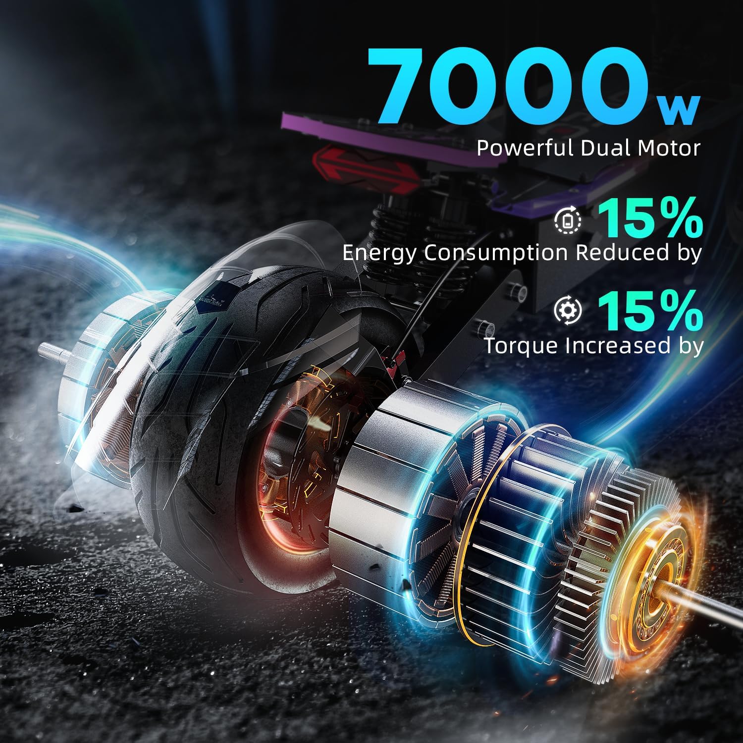 Electric Scooter Adults - 50-55MPH Fast E-Scooter, 45-70Mile Long Range, Dual Motor Foldable Electric Scooter for Commutting/Offroad