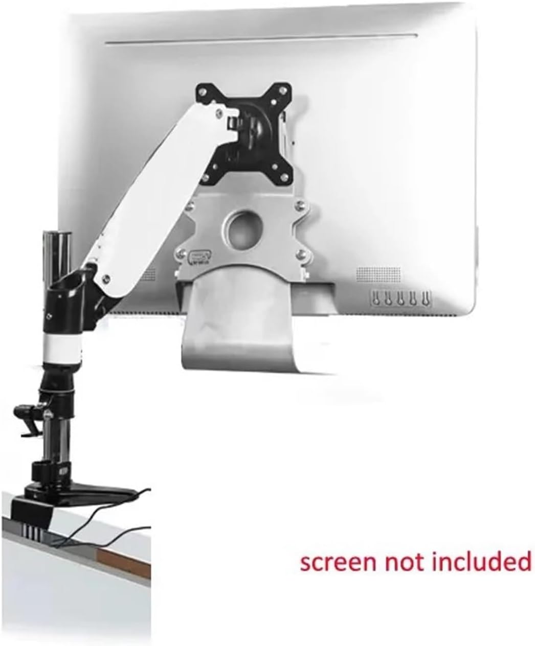 DL-GST111W-A73 21.5-inch Monitor Wall Mount Computer Stand Single-Arm Gas Spring Full-Motion TV Stand 9-16kg Weight Screen(DESKTOP SHORT)