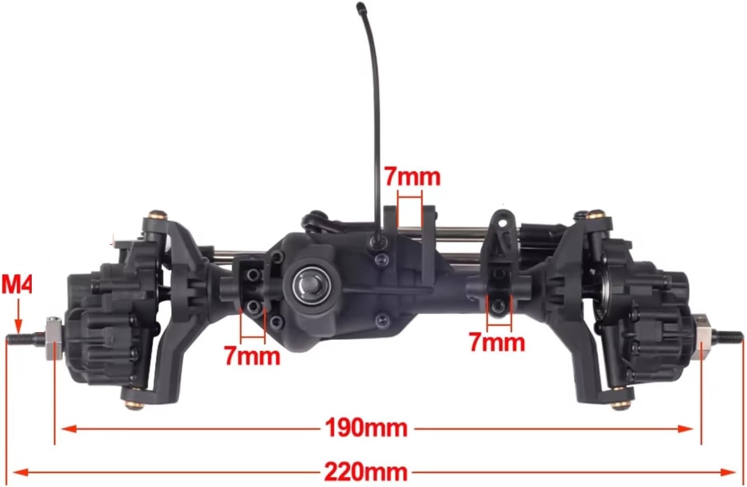 Rc Crawlers Axles For TRX-4 For Defender For Bronco 1/10 Nylon Front Rear Portal Axle With Differential Lock Kit RC Car Crawler Chassis DIY(1set)