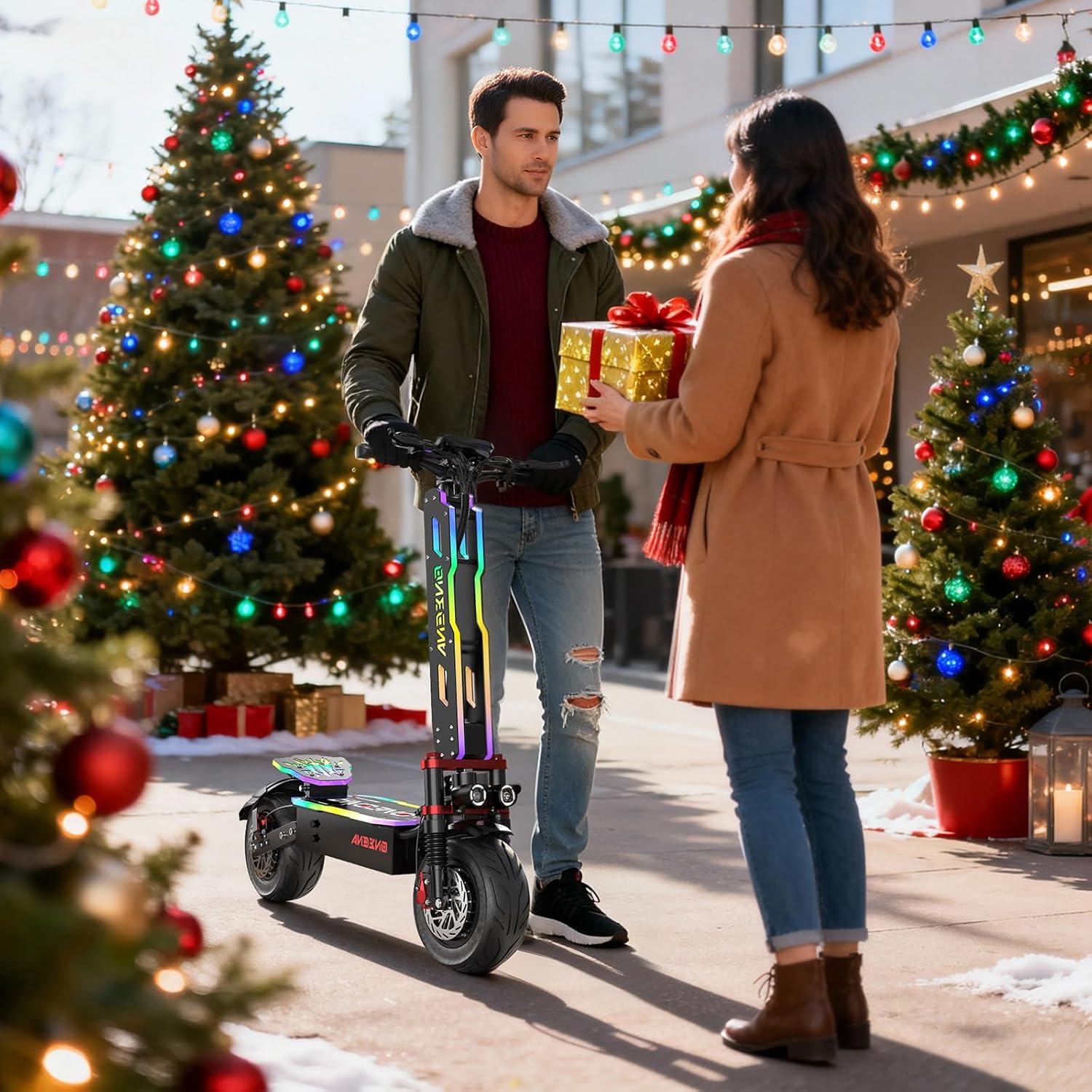 Electric Scooter Adults - 50-55MPH Fast E-Scooter, 45-70Mile Long Range, Dual Motor Foldable Electric Scooter for Commutting/Offroad