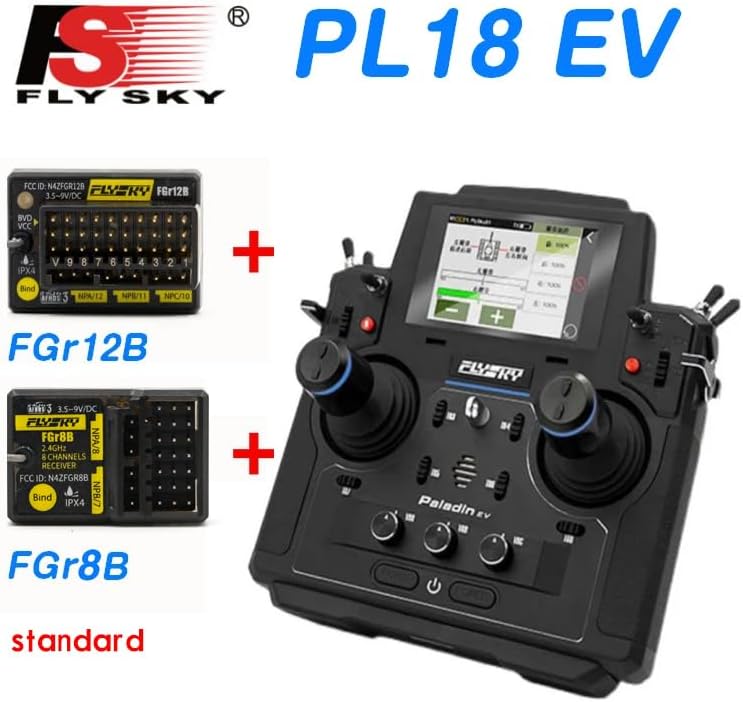 TOUCAN RC HOBBY Flysky PL18EV Transmitter Radio System FGR8B FGR12B Receiver RC Boat Car Tank