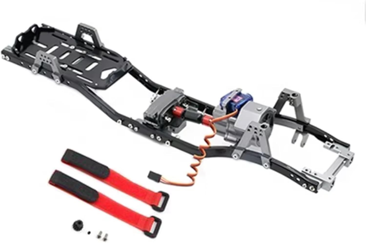 RC Chassis Frame Parts For Axial For SCX10 90046 1/10 313mm Wheelbase Prefixal Gearbox Metal For Chassis Frame RC Crawler Car(Shiftable Gearbox B)