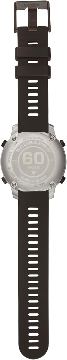 SCUBAPRO G3 Wrist Scuba Dive Computer, 60th Anniversary Edition with Bluetooth® and Watch-Style Color Display, Includes Wooden Collector's Box, Tag, Silicone Arm Strap, USB Cable, Dongle, Lanyard