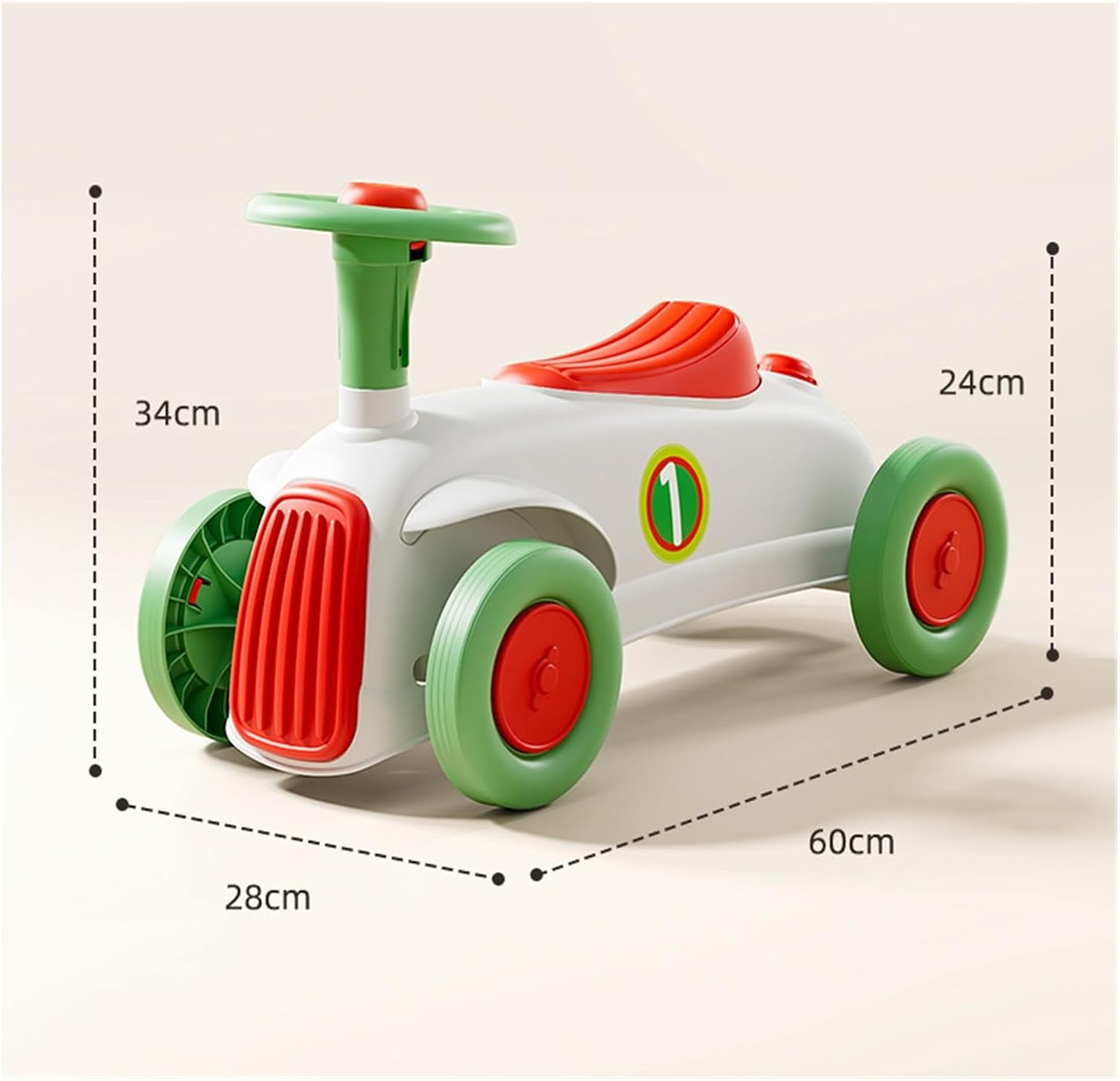 Toddler Ride On Toy Wiggle Car with Steering Wheel and Horn Sliding Toy Set for Indoor and Outdoor Play(Pink)