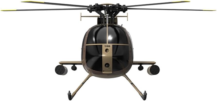 MD500 C189 RC Little Bird Aircraft Model, 1/28 4CH Single-Rotor RC Helicopter Built 6G Mode with 6-axis Gyro, 2.4GHz Helicopter Toys for Beginner Boys Girls