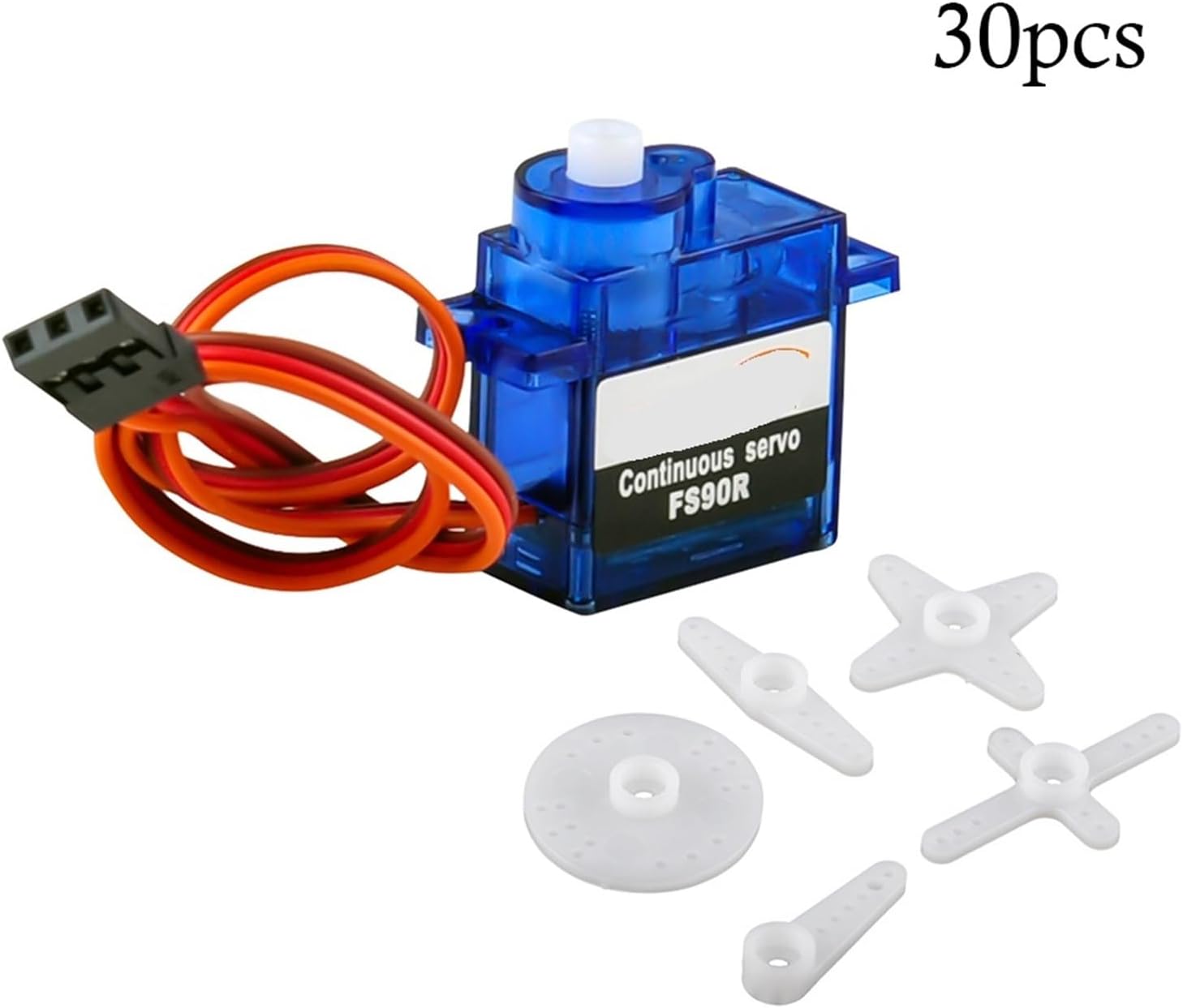 30pcs FS90R Servo Motor 360 Degree Continuous Motor Rotation