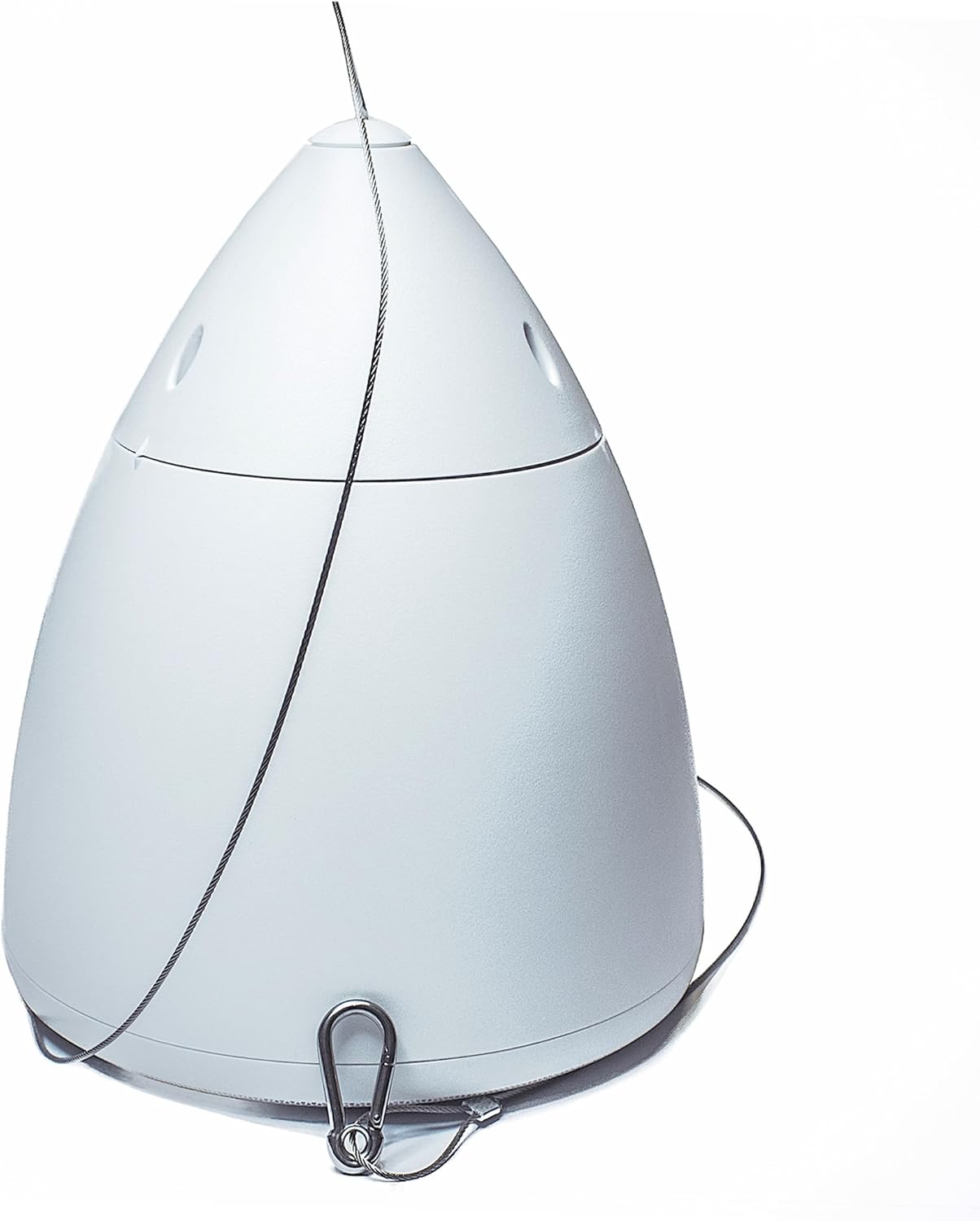 Soundavo HPS-6-WH-V Commercial 2-Way 6.5 Pendant Speaker with Woofer and Gripple Kit (White/Sell Per Each)