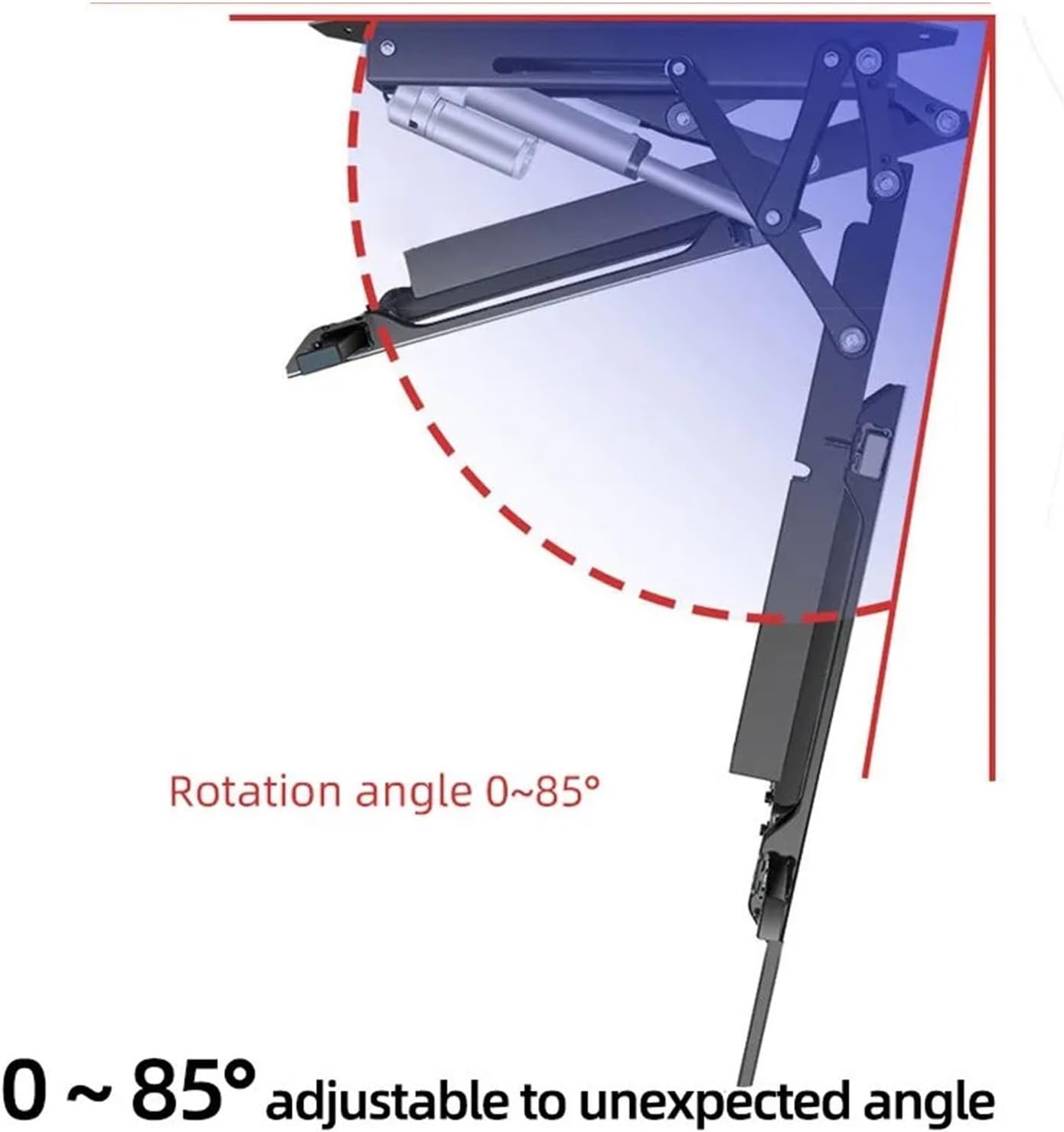 Ceiling TV lift remote control rotating bracket bracket 50-75 inches bracket adjustable installation wall bracket DT500