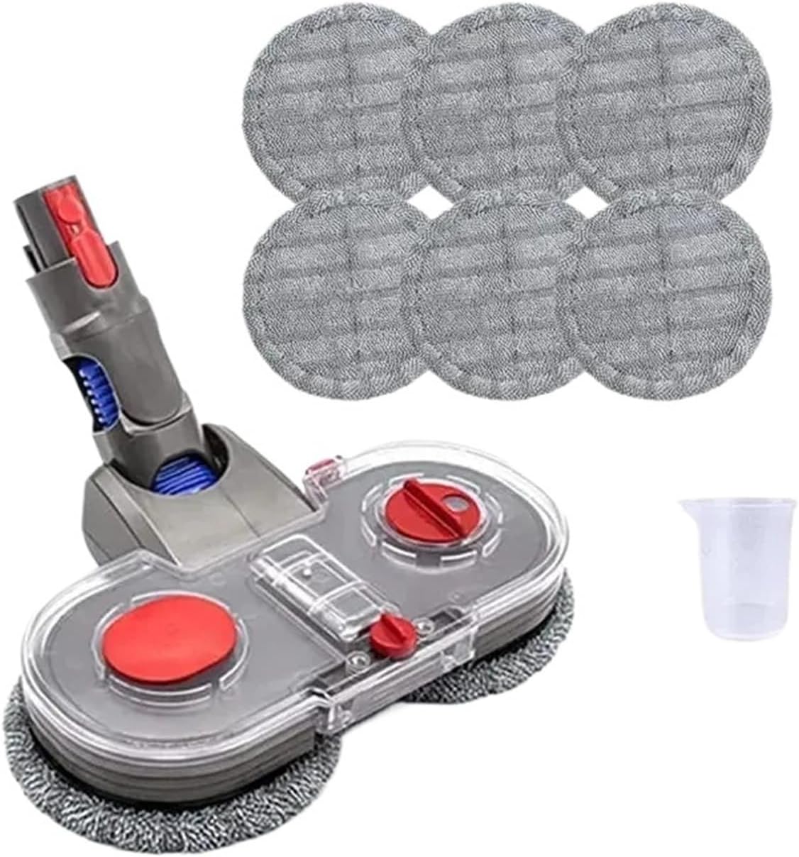 ETXDFTFQ Vacuum Cleaner Part,Mop Attachment with Water Reservoir,Electric Mop Head,Cleaning Rag Cloth,Compatible for Dyson V7 V8 V10 V11 V15Gen5(2 pcs)