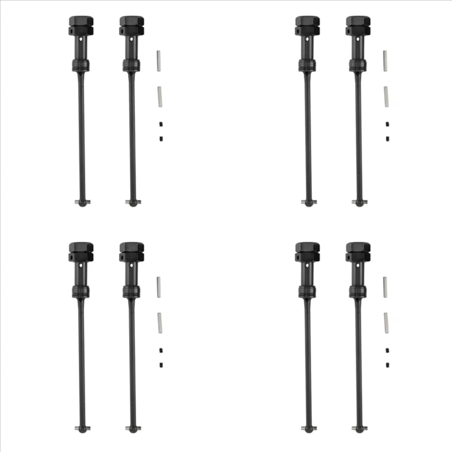 RC Car Accessories Compatible with JLB for Racing for Cheetah 11101 21101 J3 for Speed 1/10 RC Car Upgrade Parts 8PCS Drive Shaft CVD Set EA1061