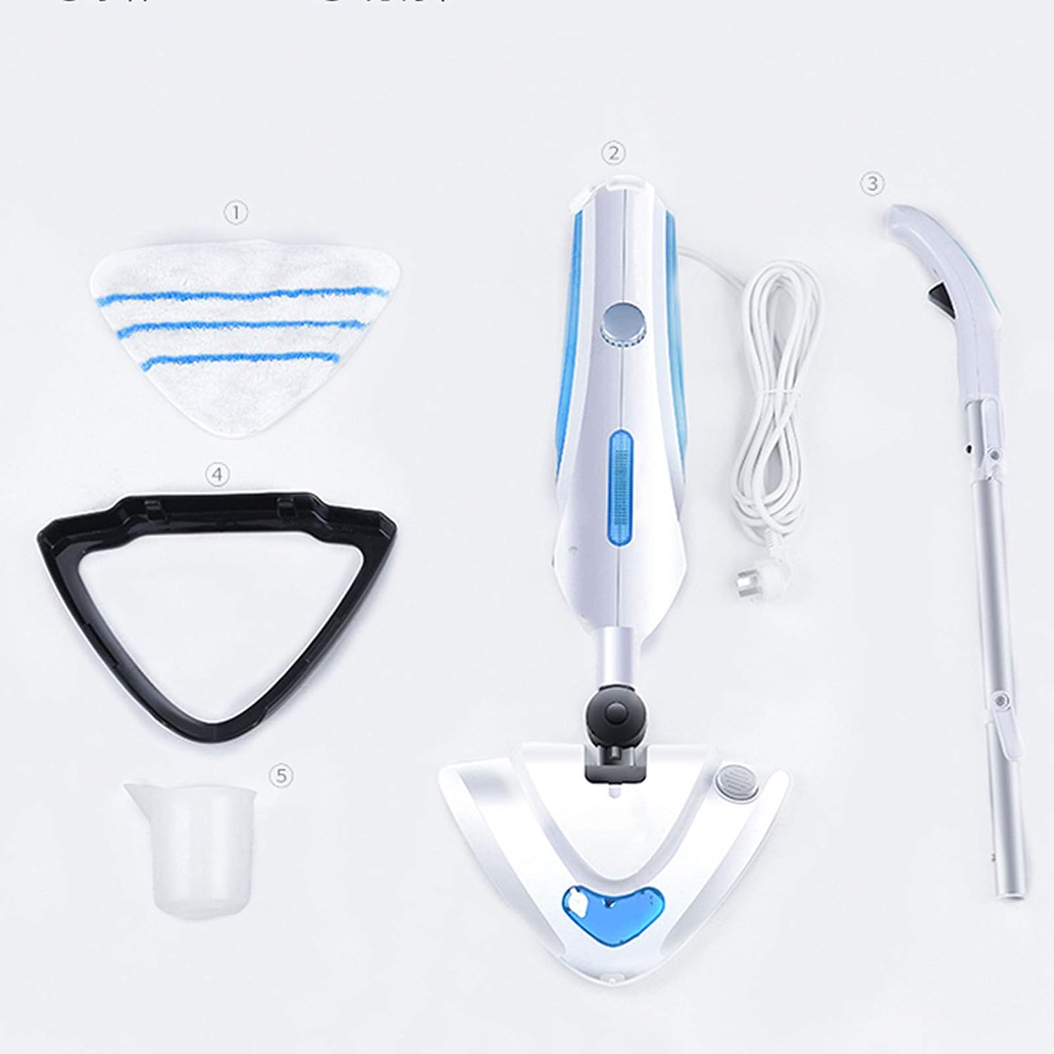 Steam Mop Cleaner Hand 3-In-1 Multifunctional Surface Vacuum Cleaner Cleaning And Dry Cleaning High-Efficiency Household Steam Cleaner Blue