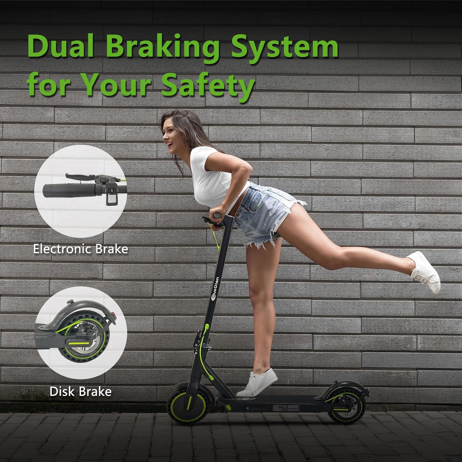 Electric Scooter for Adults, Folding E Scooter with 350W/500W Motor 19Mph Top Speed 18 Miles Long Range, 8.5