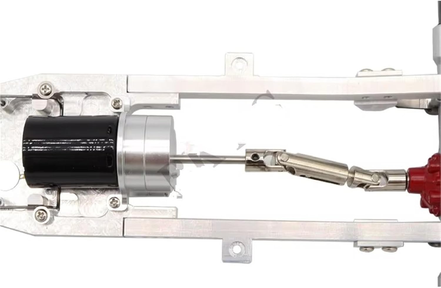 RC Crawlers Components For WPL D12 1/10 Full Metal Chassis Frame Rear Axle Gearbox Leaf Springs Steering Cup Upper Lower Swing Arm Slider Drive Shaft Bearing Kit RC Car Parts(Silver)