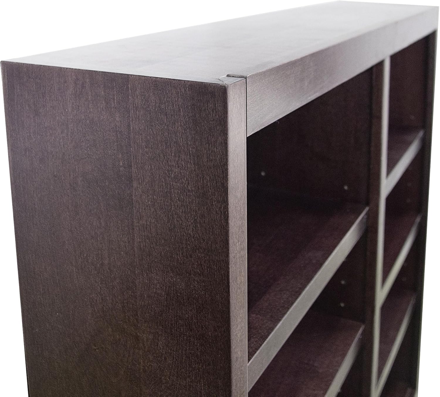 Concepts In Wood Book Shelf - Wood Bookcase Furniture 48 x 48 - Espresso