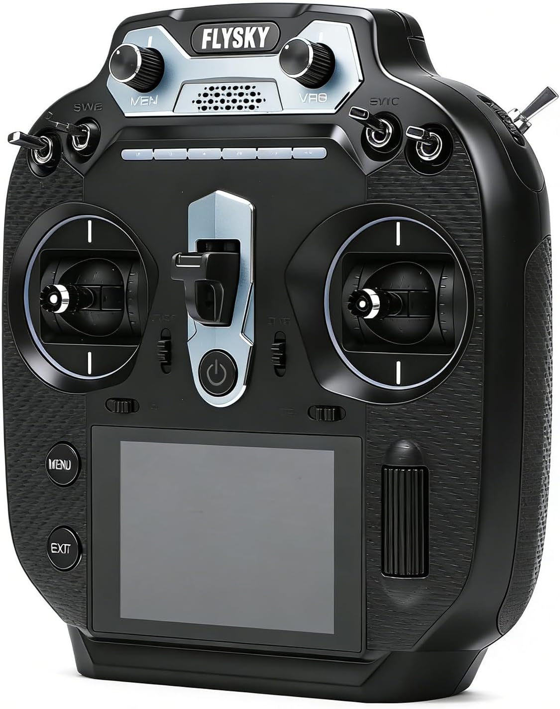 2.4GHz 16CH Radio Transmitter with Receiver, 3.5 Inch IPS Screen Remote Controller for RC Car Boat Airplane, Left Hand Throttle