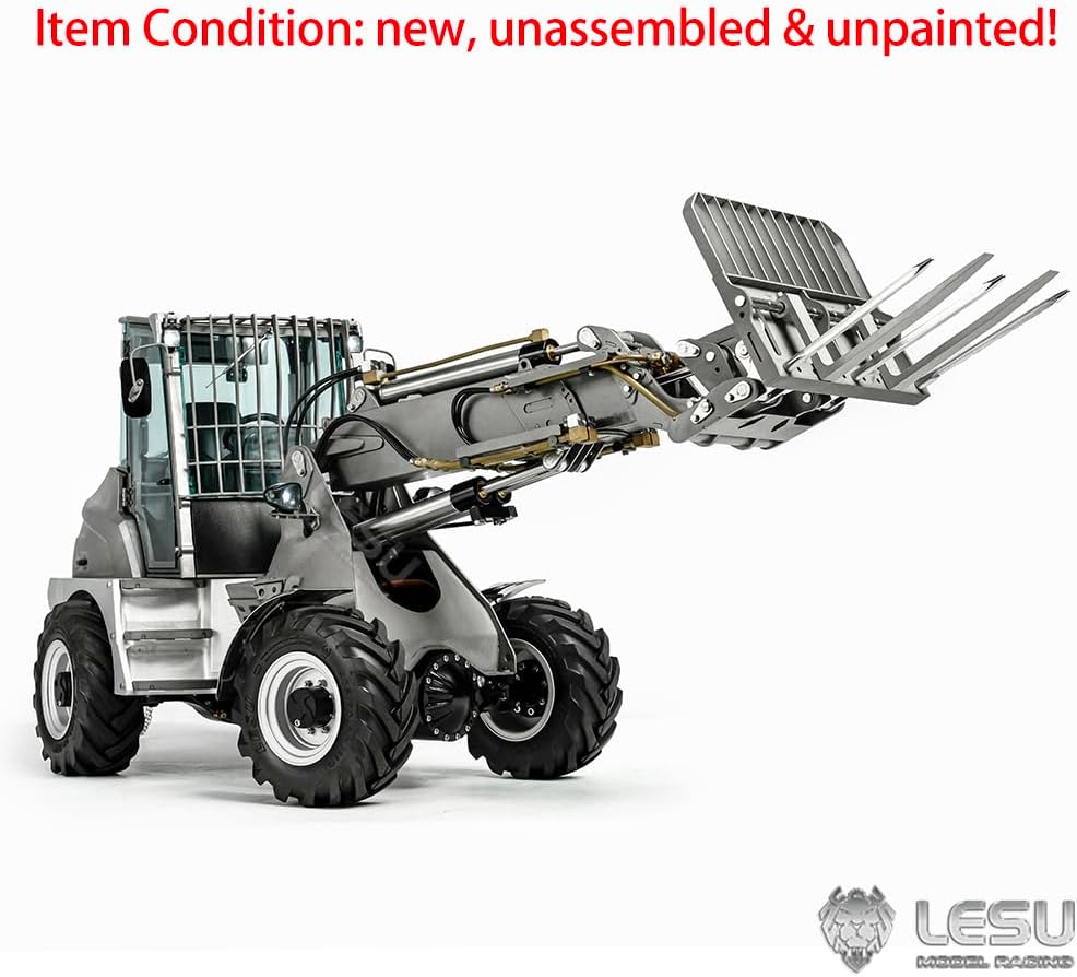 TOUCAN RC HOBBY 1/14 LESU RC Hydraulic Fork Loader AT1050 Radio Control Telescopic Arm Car Kits