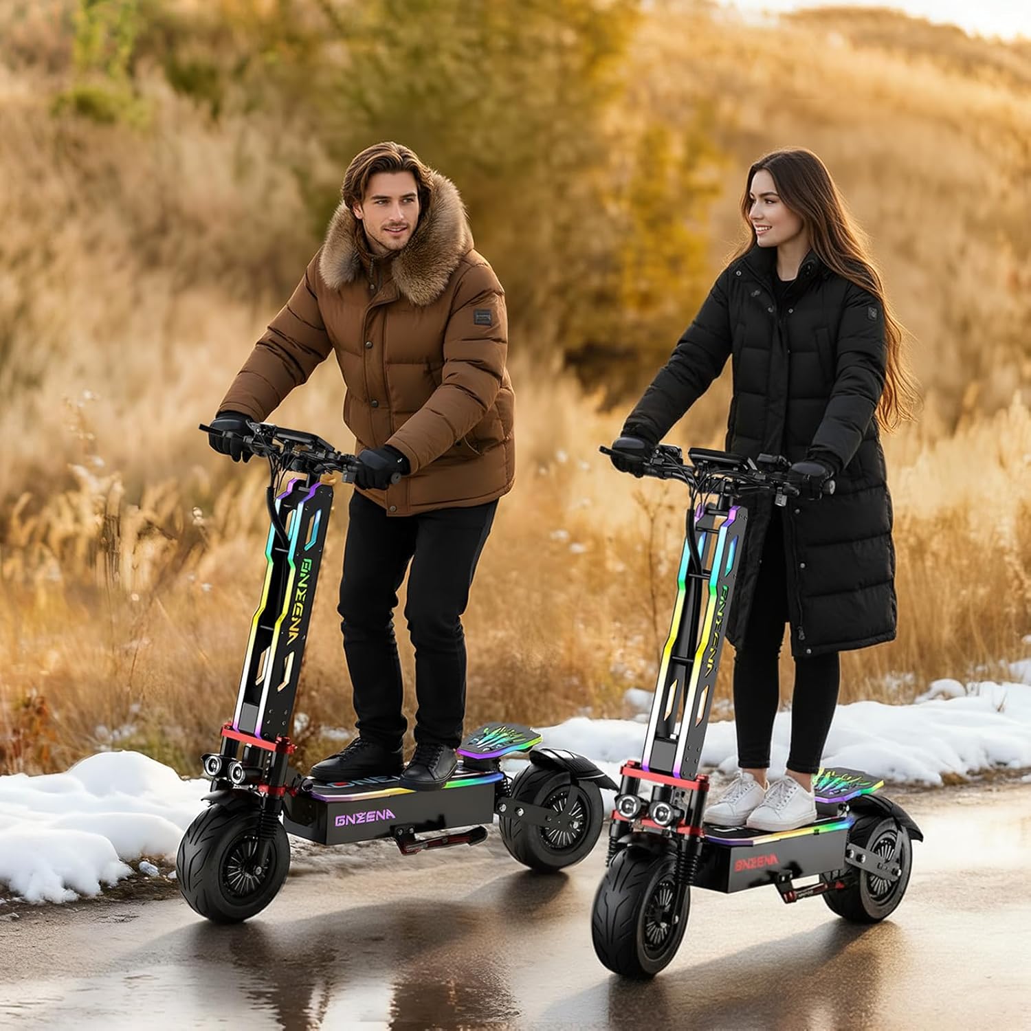 Electric Scooter Adults - 50-55MPH Fast E-Scooter, 45-70Mile Long Range, Dual Motor Foldable Electric Scooter for Commutting/Offroad