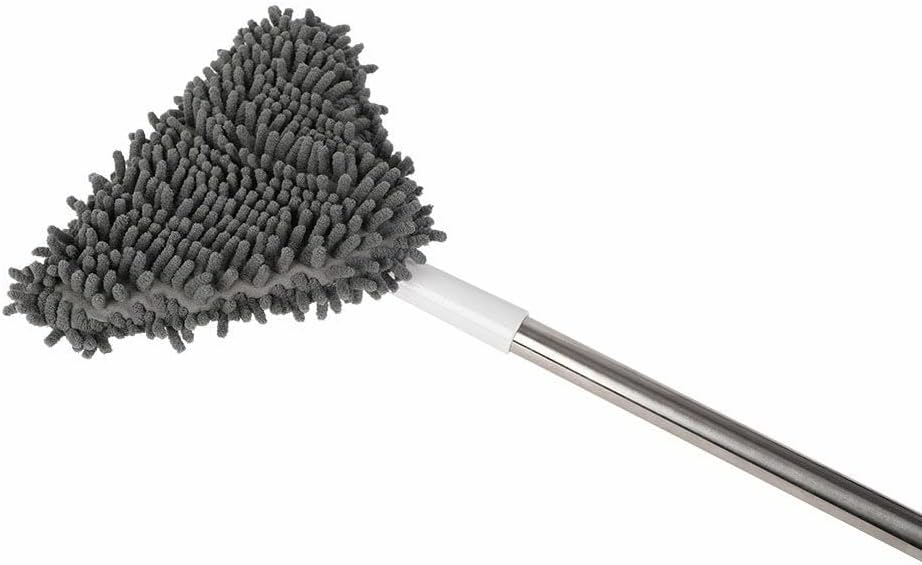 JSEIAJB 26cm Triangle Chenille Cloth Dust Mop Replacement Pads Large Glass Cleaning Microfiber Sweeping Rags Towel Floor Home Flat(E,5 PCS)