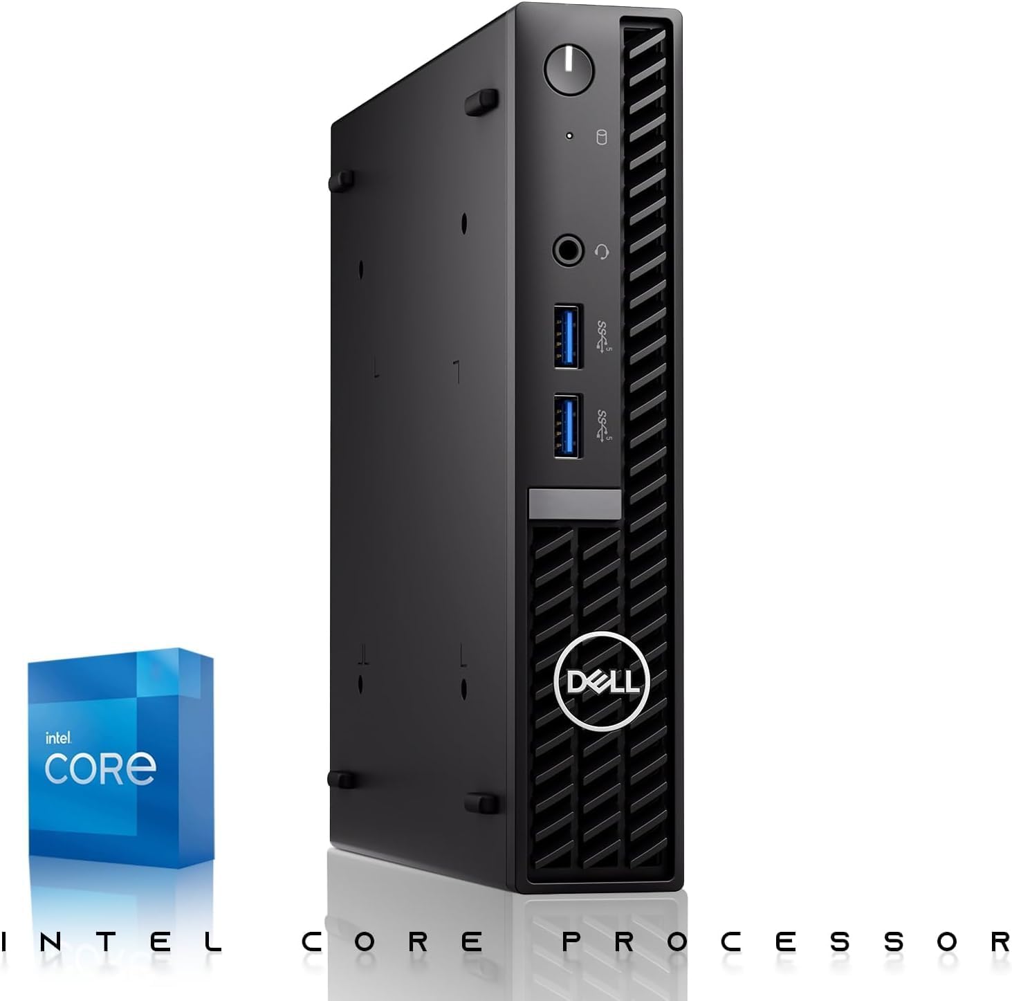 Dell Optiplex Tiny Mini Desktop PC, Core i5, 32GB RAM, 1TB SSD with Dual 32 inch Curved Monitor, AI Enabled RGB Keyboard Mouse, RGB Soundbar and Webcam Windows 11 (Renewed)