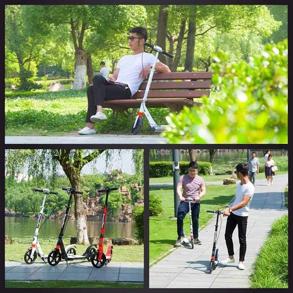 Scooters Kick Scooter for Adults Kids Adult Kick Scooters with Disc Brake - Foldable Commuter Scooters Birthday Gifts for Women/Men/Teens/Kids Non-Electric Up to 150kg (Color : B)