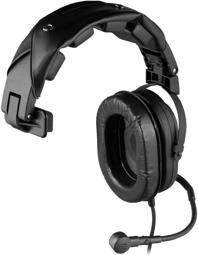 Telex HR-1R5 - Single-muff Medium-Weight RTS Communications Headset With 21dB of Noise Reduction
