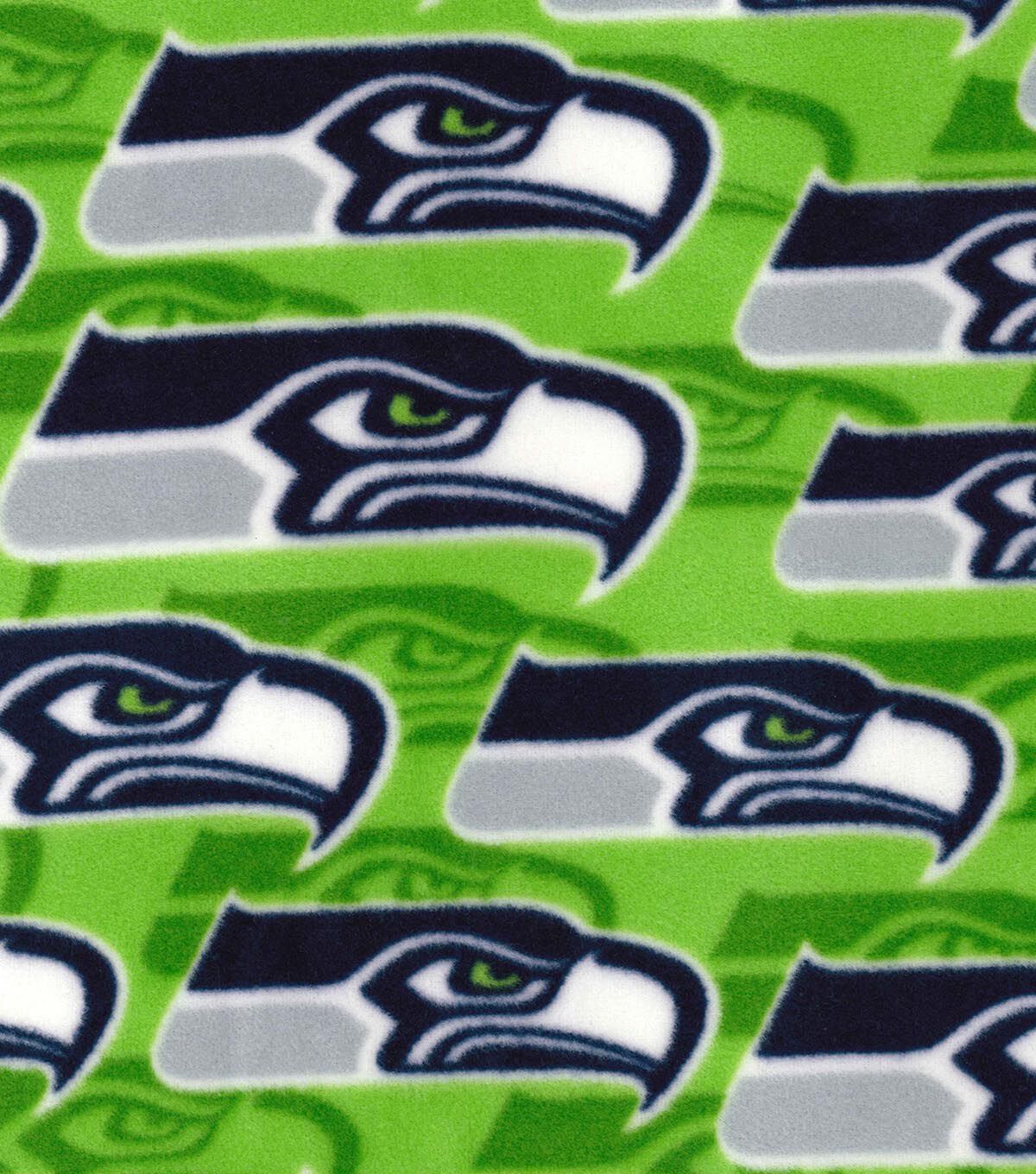 Fabric Traditions Seattle Seahawks Fleece Fabric Logo
