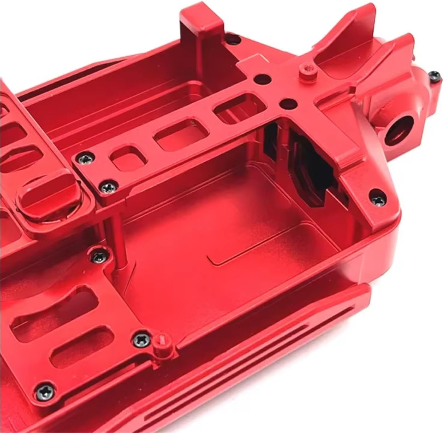 Compatible with MJX for Hyper for Go 16207 16208 16209 16210 H16 M162 1/16 RC Car Upgrade Parts Accessories Metal Body for Chassis RC Car Part Accessories(Red)
