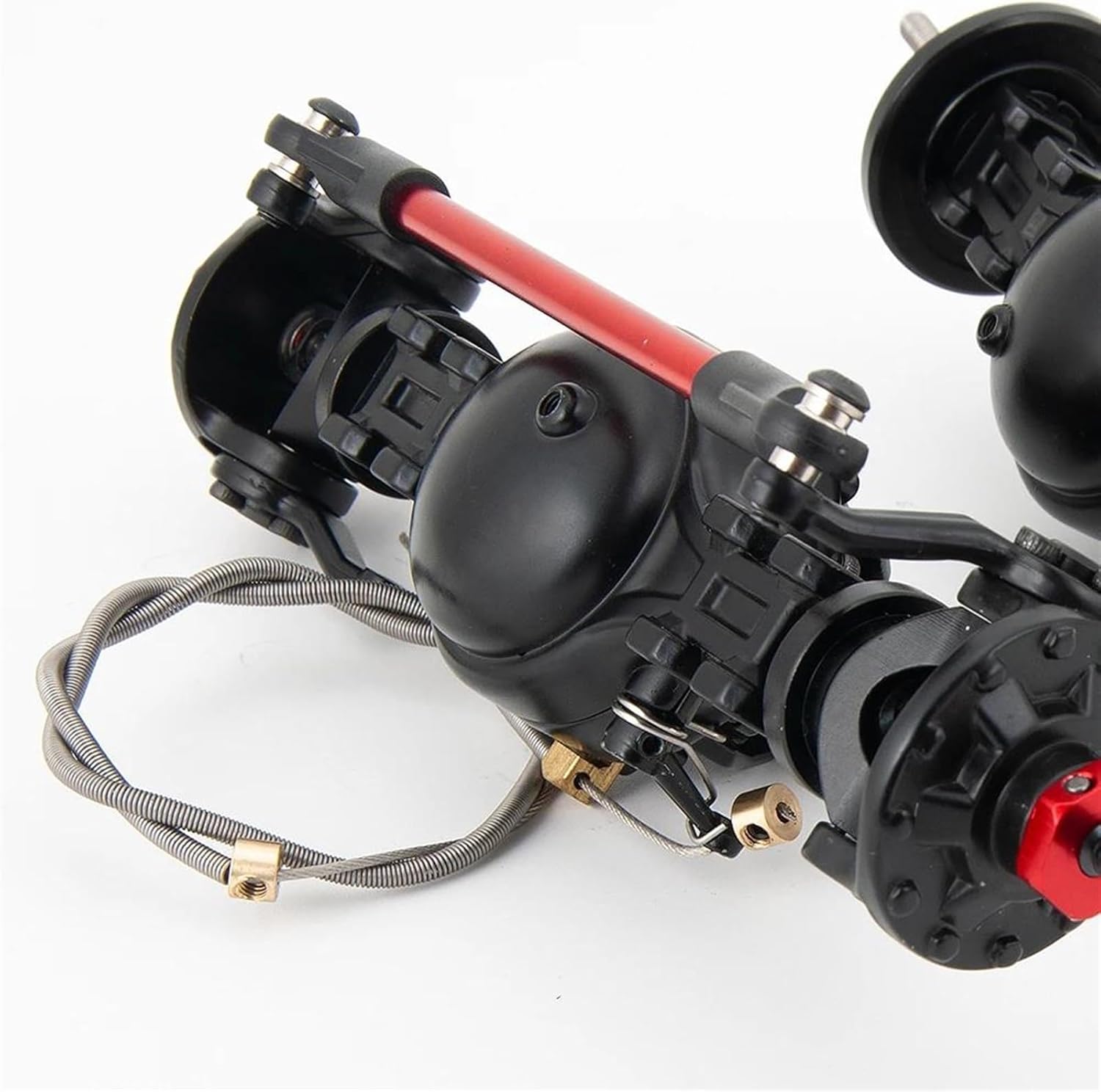 RC Vehicle Axles Compatible with Tamiya 1/14 RC Trailer Tractor Tow Drag Truck Upgrade Accessories Part CNC Metal Alloy Front/Rear Axle Differential(Front Axle)