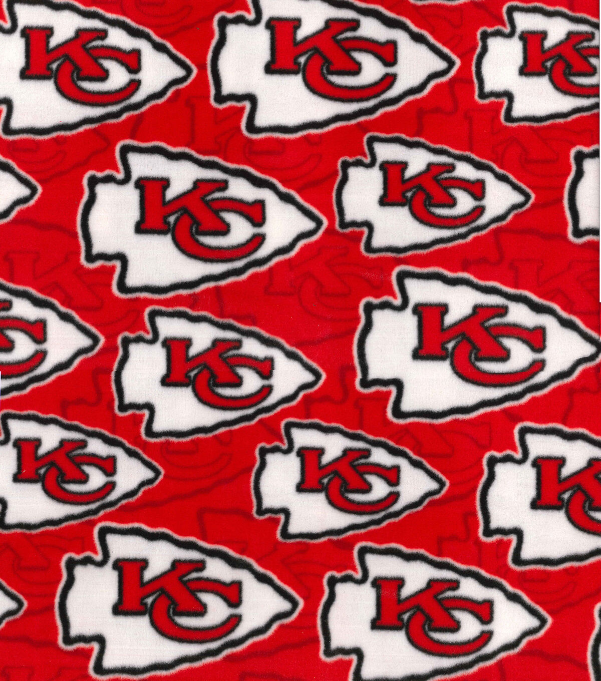Fabric Traditions Kansas City Chiefs NFL Logo Fleece Fabric