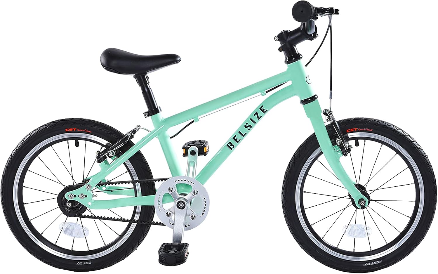 A11N SPORTS BELSIZE 16-Inch Belt-Drive Kid's Bike, Lightweight Aluminium Alloy Bicycle(only 12.57 lbs) for 3-7 Years Old