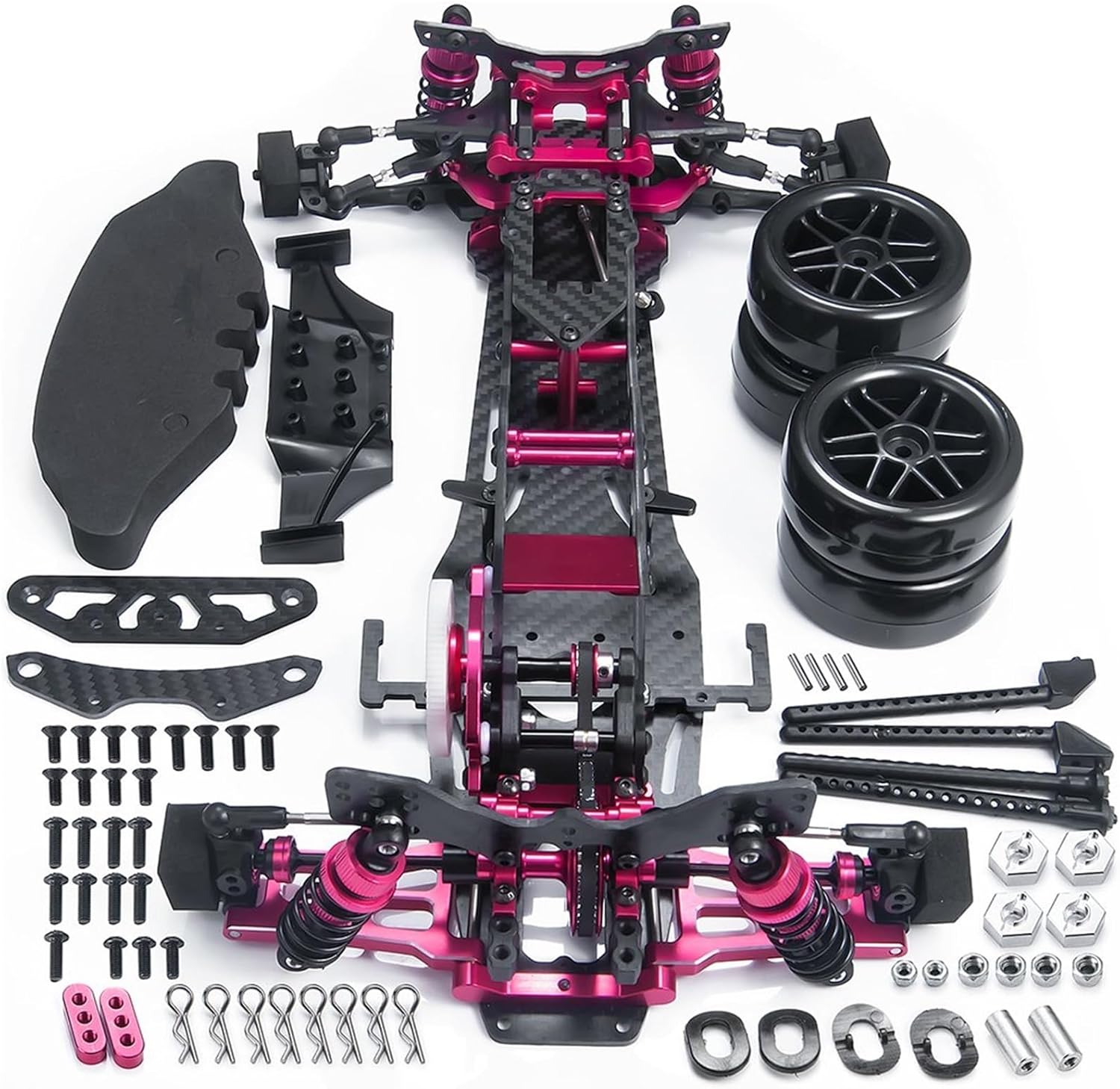 RC Car Parts for Sakura D5 for MR 1/10 Metal Carbon Fiber Plastic Frame Chassis Upper Deck Kit Wheel Rims Shock Absorbers RC Drift Car Truck Model Parts