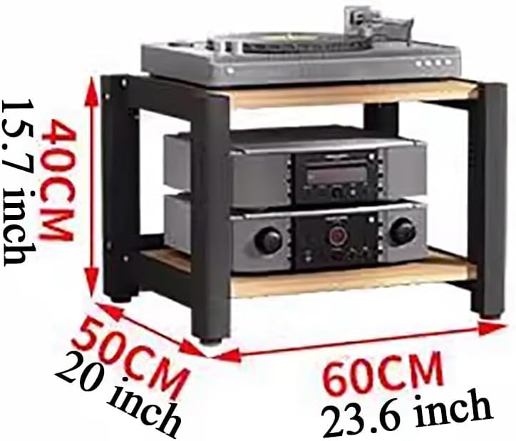 2 Tier Small Corner Media Stand Stereo Cabinet Furniture For Home Living Room/Bedroom