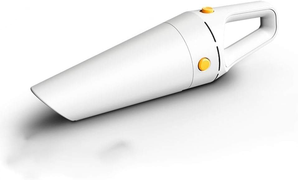 CYRMPQ Portable Handheld Vacuum, Hand Vacuum Cordless with Powerful Cyclonic Suction, USB Rechargeable,Car Home Wireless Hand-held Vacuum Cleaner(White)