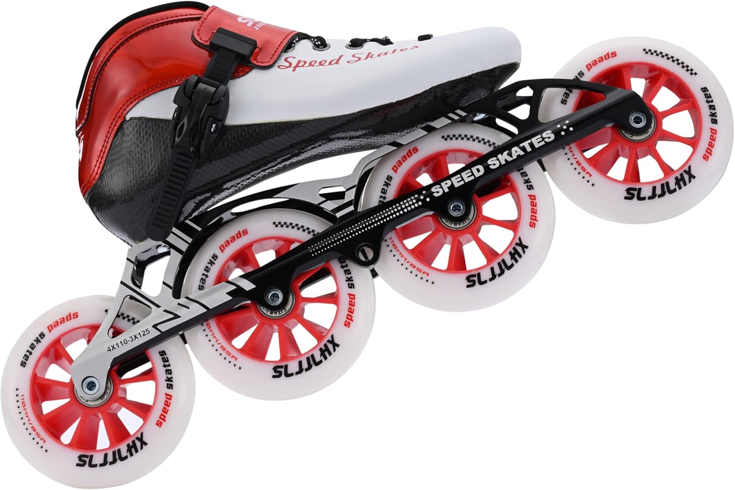 Inline Speed Skates Adult for Mens Womens, Professional Fitness Racing Skates Adult Male, High Performance Roller Skating, Black