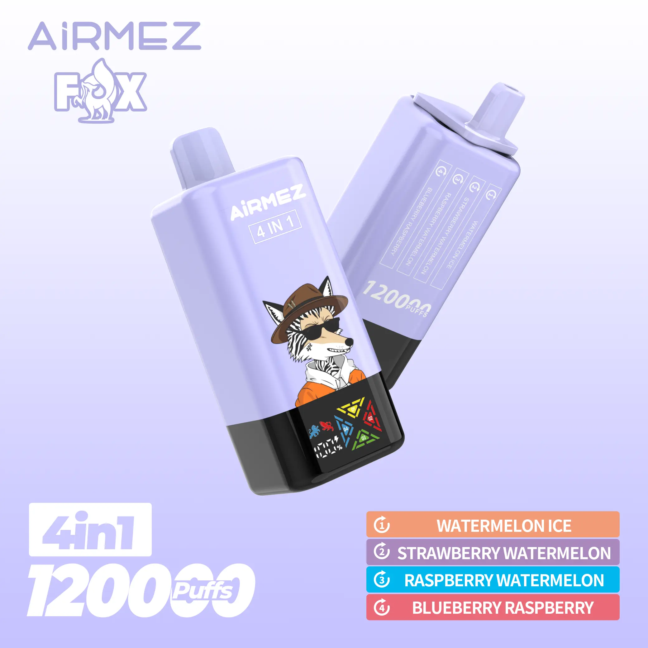 AIRMEZ FOX 120K 4 in 1 (5pcs) - MYEU VAPES