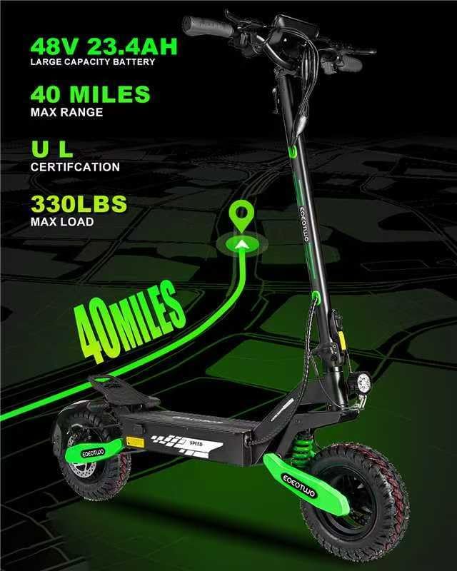 Electric Scooter for Adults, 1200W Motor Fast E Scooter, 11