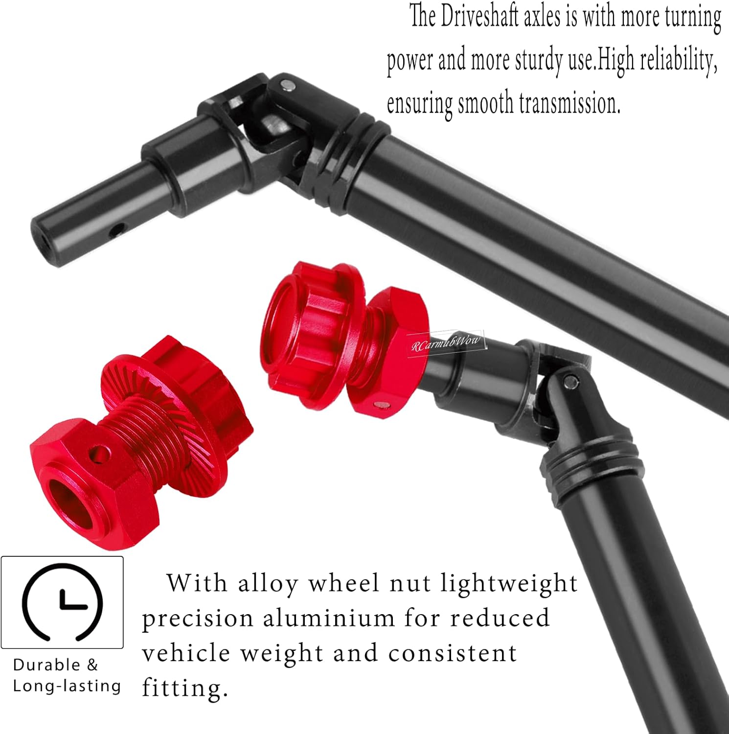 Upgrades Part for 1/10 Kraton/Outcast 4x4 4S V2 BLX,RC Shock Absorber,Driveshafts,A-Arm,Turnbuckles,Caster Blocks Set,Steering,Front Rear Gearbox,Wheelie Bar,Wing Mout,25T Servo,Red