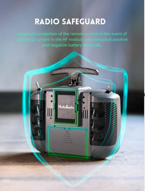 V14MAX FPV RC Radio Controller, Professional Remote Transmitter with OLCD Display, for RC Drones and Aircraft elrs fpv controller drone rc radio transmitter remote control (YELLOW)