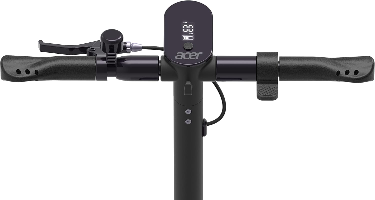 Acer ES Series 5 Electric Scooter | 350W Motor | Up to 15.5MPH | 37.2 Mile Range | 10” Inflatable Foam Tires | Front Electronic Brake & Rear Disc Brake | W. Capacity 220lbs | eScooter Commuter (Adult)